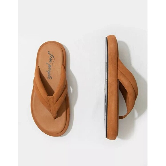 Free People Women's  Size 10 /EU 40  Wonderland L Thong Sandals Leather NIB! $98 - Picture 4 of 13